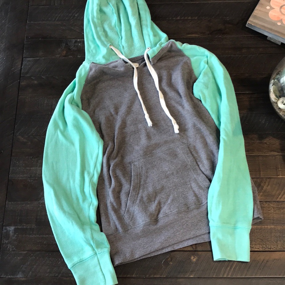BLUE & GRAY HOODIE / SWEATSHIRT